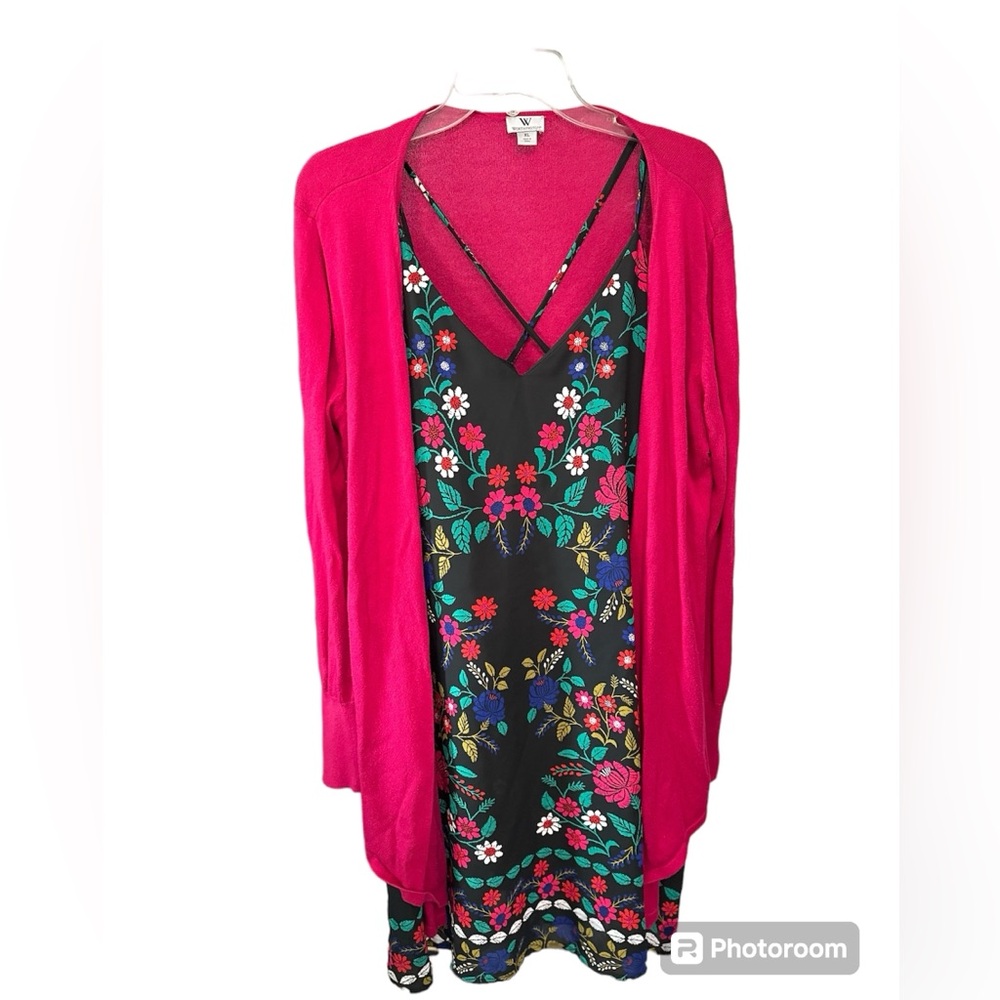 Xhilaration Black Floral Dress